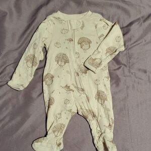 Little Planet Turkey Gobbler Newborn Footie Pajamas